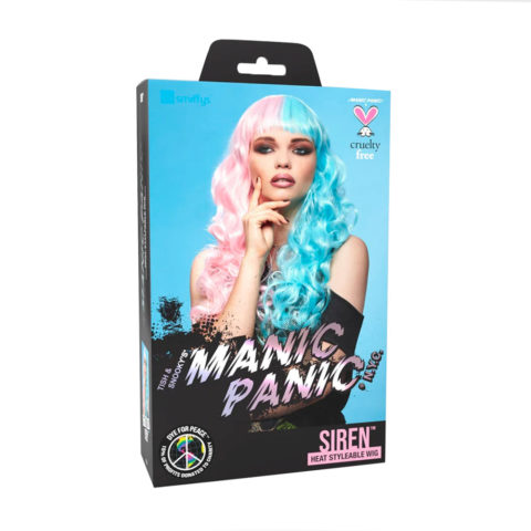 Manic Panic Cotton Candy Angel Siren Wig - perruque bleu clair-rose pastel