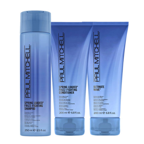 Spring Loaded Frizz-Fighting Shampoo 250ml Conditioner 200ml Ultimate Wave 200ml