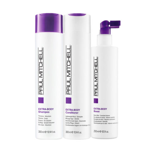 Paul Mitchell Extra-Body Shampoo 300ml Conditioner 300ml Daily Boost 250ml