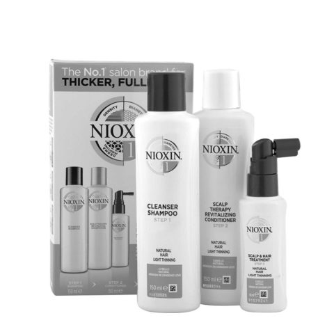 Nioxin Sistema1 Kit Trifasico Shampoo 150ml Conditioner 150ml Treatment 50ml - kit anti-chute de cheveux