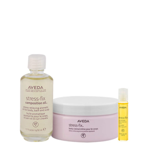 Aveda Bodycare Stress-Fix Composition Oil 50ml Creme 200ml Concentrate 7ml