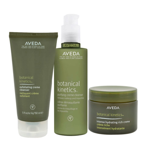 Aveda Botanical Kinetics Exfoliating Creme Cleanser 150ml Purifying Creme Cleanser 150ml Hydrating Rich Creme 50ml