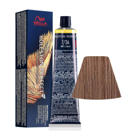 Wella Koleston Perfect Me+ Rich Naturals 7/36 Blond Moyen Doré Violet 60 ml - coloration permanente