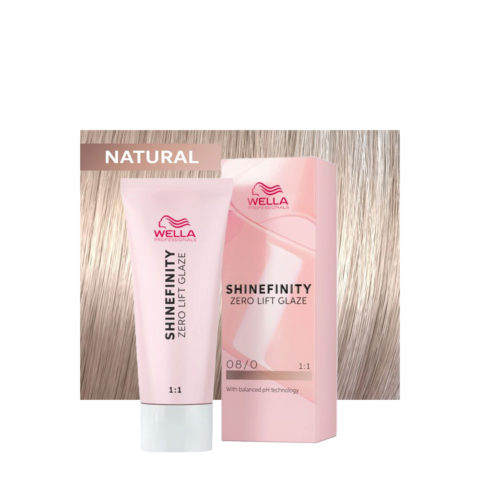 Shinefinity 08/0 Blond Clair Naturel 60ml - coloration demi-permanente