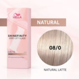 Wella Shinefinity 08/0 Blond Clair Naturel 60ml - coloration demi-permanente