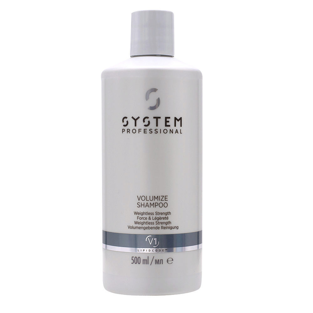 System Professional Volumize Shampoo V1, 500ml - Shampooing Volumateur Cheveux Fins
