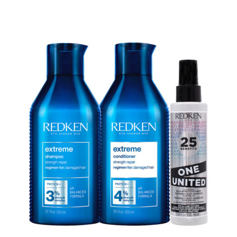 Extreme Shampoo 300ml Conditioner 300ml One United Spray 150ml