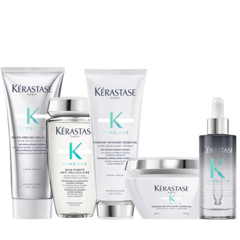 Symbiose Peeling Cellulaire 200ml Puretè Shampoo 250ml Conditioner 200ml Masque 200ml Serum 90 ml