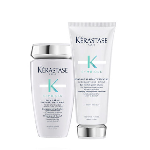 Kerastase Symbiose Bain Crème Anti-Pelliculaire 250ml Fondant Apaisant Essentiel 200ml