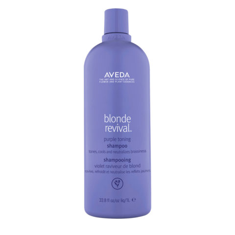 Aveda Blonde Revival Purple Toning Shampoo 1000ml - shampooing anti jaune