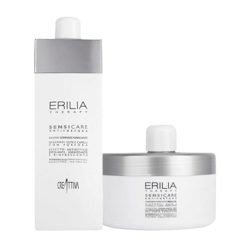 Creattiva Erilia Sensicare Antipelliculaire Shampooing Purifiant 750ml Masque Purifiant Peeling Gel 500ml