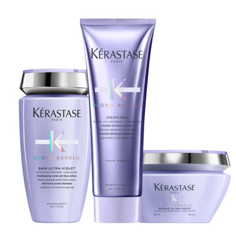 Blond Absolu Bain Ultra Violet 250ml Cicaflash 250ml Masque Ultra Violet 200ml