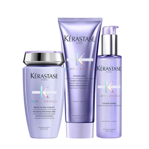 Kerastase Blond Absolu Bain Ultra Violet 250ml Cicaflash 250ml Cicaplasme 150ml