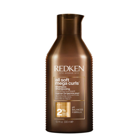 Redken All Soft Mega Curls Shampoo 300ml - shampooing pour cheveux bouclés et secs