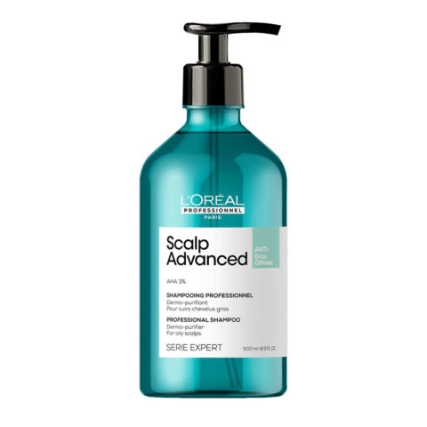 L'Oreal Professionnel Paris Scalp Advanced Anti-Oiliness Shampoo 500ml - shampooing séborégulateur