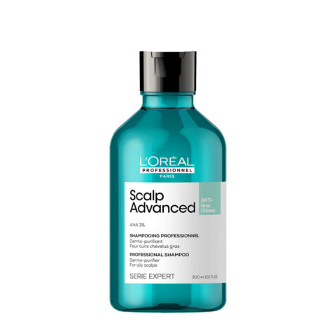 L'Oreal Professionnel Paris Scalp Advanced Anti-Oiliness Shampoo 300ml - shampooing séborégulateur