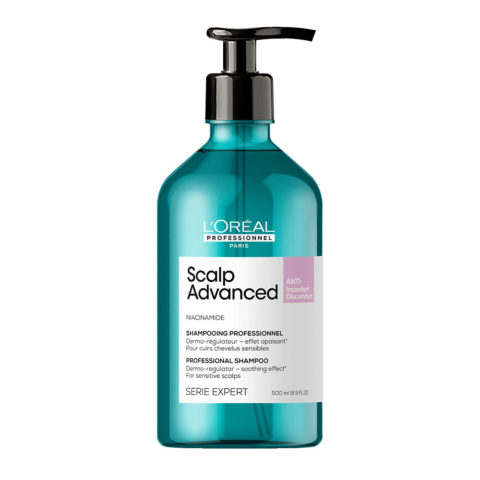 L'Oreal Professionnel Paris Scalp Advanced Anti-Discomfort Shampoo 500ml - shampooing apaisant