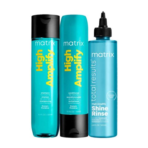 Matrix Haircare High Amplify Shampoo 300ml Conditioner 300ml Shine Rinse 250ml
