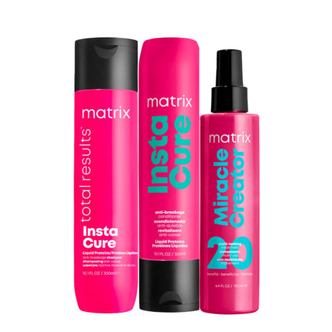 Matrix Haircare Instacure Shampoo 300ml Conditioner 300ml Miracle Creator 190ml