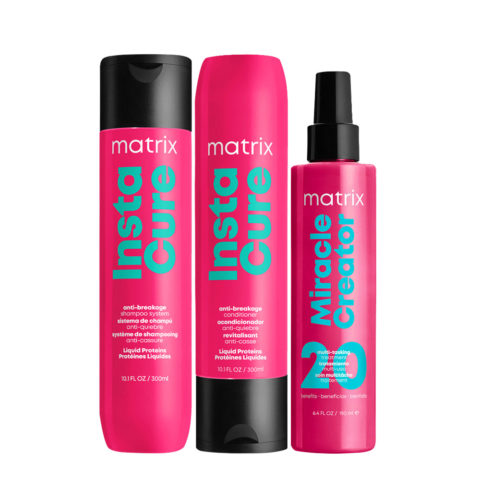 Matrix Haircare Instacure Shampoo 300ml Conditioner 300ml Miracle Creator 190ml