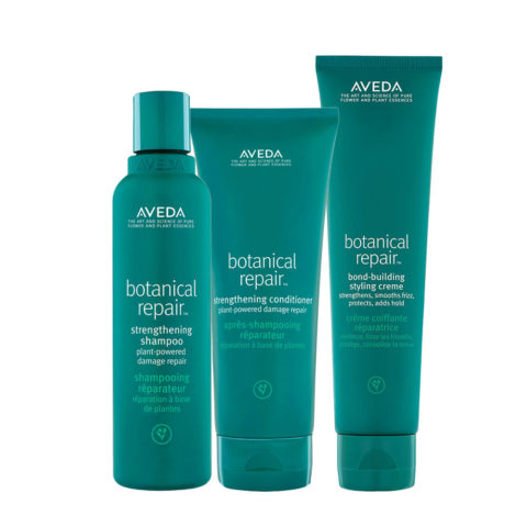 Aveda Botanical Repair Strengthening Shampoo 200ml Conditioner 200ml Styling Creme 150ml