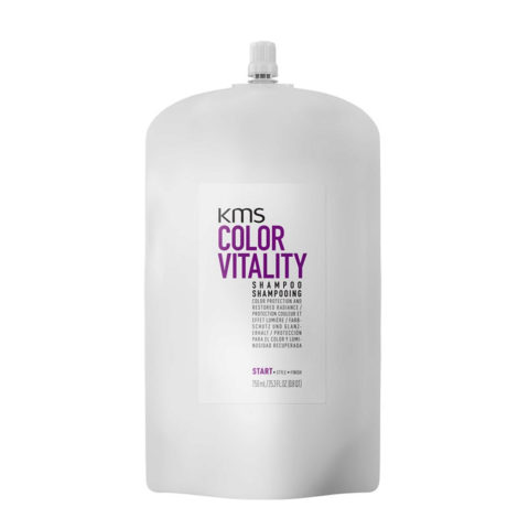KMS Colour Vitality Shampoo Puch 750ml - shampoing cheveux colorés