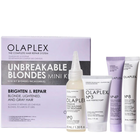 Olaplex Unbreakable Blondes Mini Kit - kit de réparation pour cheveux blonds
