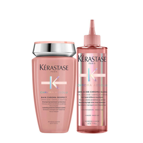 Chroma Absolu Bain Chroma Respect 250ml  Soin Acide Chroma Gloss 250ml