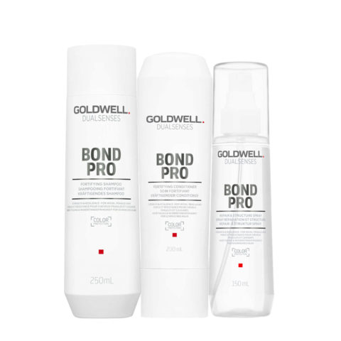 Goldwell Dualsenses Bond Pro Fortifying Shampoo 250ml Fortifying Conditioner 200ml Repair & Structure Spray 150ml