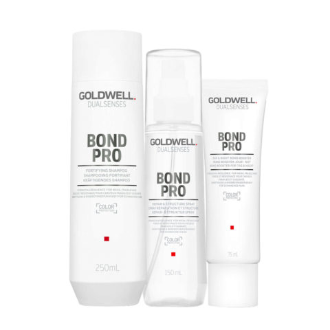 Goldwell Dualsenses Bond Pro Fortifying Shampoo 250ml Repair & Structure Spray 150ml Booster 75ml