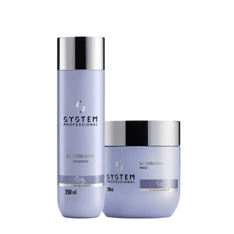 System Professional LuxeBlond Shampoo 250ml Mask 200ml