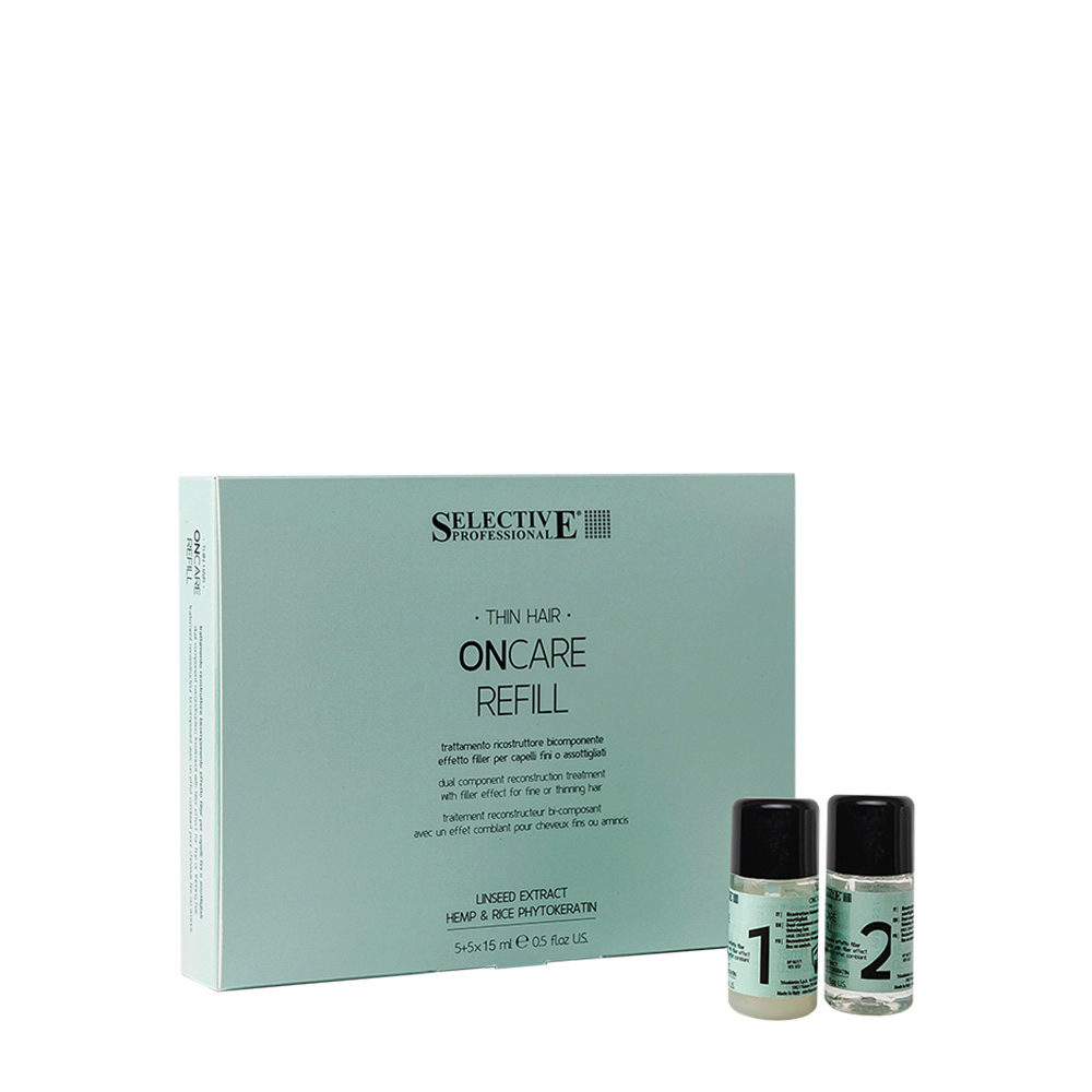 Selective Professional Refill Treatment Ampoules 5+5x15ml -  ​soin reconstructeur effet filler