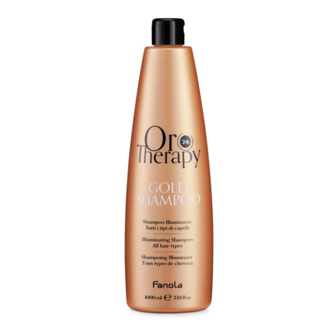 Fanola Oro Therapy Oro Puro Gold Shampoo 1000ml - shampooing illuminateur