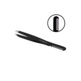 Lussoni Make Up Slant Tweezers With Comb 9.9cm - pince à sourcils avec peigne