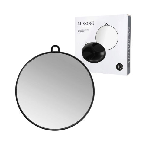 Black Round Mirror Ø29 cm - miroir rond