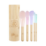 Ilū Make Up Bamboom Brush 5pz+Tube Set - set de 5 pinceaux+conteneur