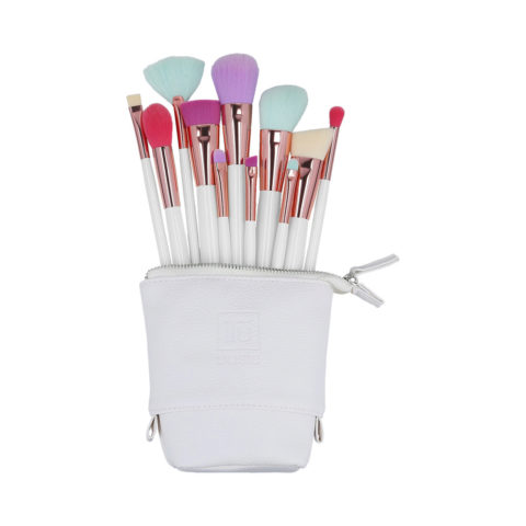 ilū Makeup Brushes 11pz + Case Set Multi Color - set de pinceaux