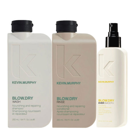 Kevin Murphy Blow Dry Wash 250ml Rinse 250ml Ever Smooth 150ml