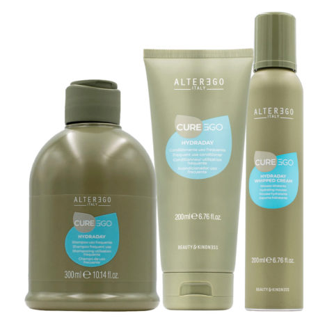 CurEgo Hydraday Shampoo 300ml Conditioner 200ml Whipped Cream 200ml