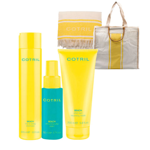 Beach Shampoo 300ml Beauty Water 50ml Mask 200ml + Serviette et sac de plage gratuits