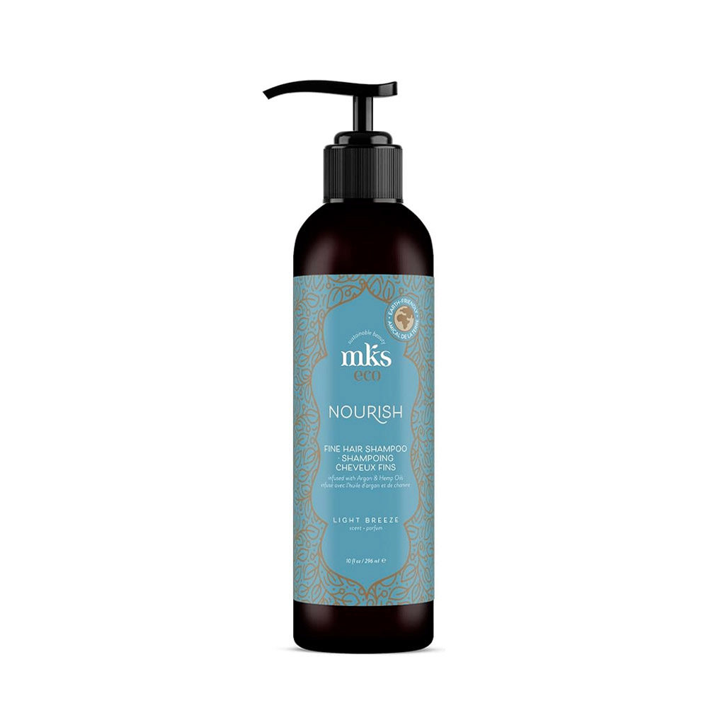MKS Eco Nourish Fine Hair Shampoo Light Breeze Scent 296ml - shampoing cheveux fins