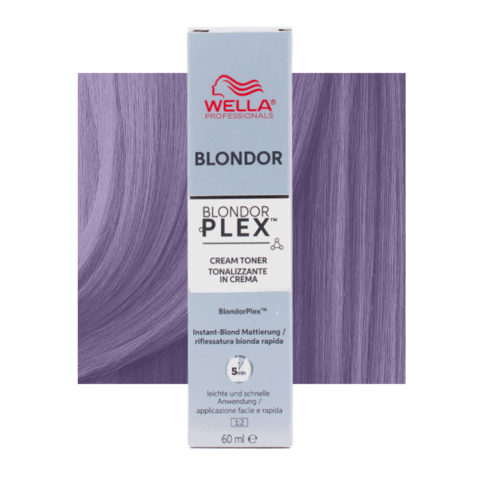 Wella Blondor Plex Cream Toner Ultra Cool Booster /86 60ml - crème tonifiante