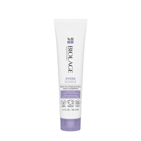 Biolage Hydrasource Blowdry Shaping Lotion 150ml - soin hydratant sans rinçage