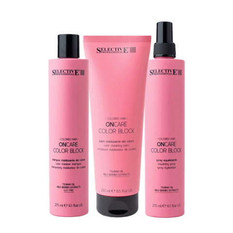 On Care Color Block Shampoo 275ml Balm 250ml Spray 275ml