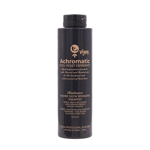 Tecna Achromatic Blonde Glow Revealing Shampoo 200ml - shampoing anti-jaunissement