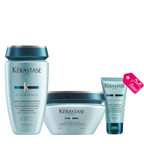 Résistance Bain Force Architecte 250ml Masque Force Architecte 200ml + Ciment Thermique 50ml En Cadeau