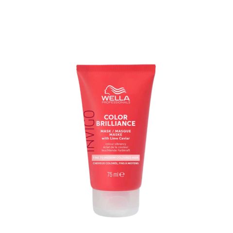 Wella Invigo Color Brilliance Fine Vibrant Color Mask 75ml - masque protecteur de couleur pour cheveux fins