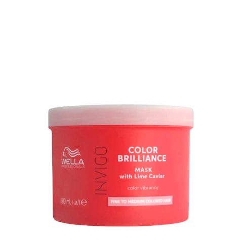 Wella Invigo Color Brilliance Fine Vibrant Color Mask 500ml  - masque pour cheveux normaux et fins