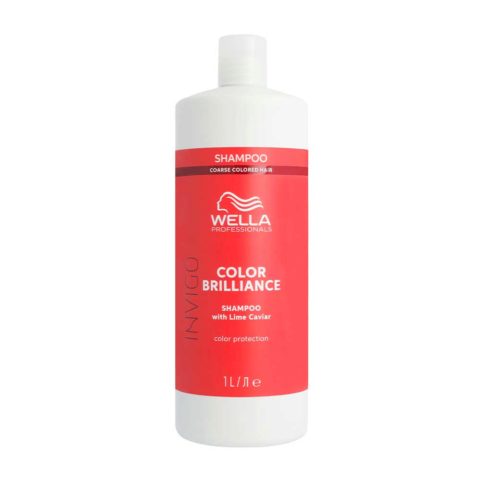 Wella Invigo Color Brilliance Coarse Color Protection Shampoo 1000ml  - shampooing pour cheveux épais