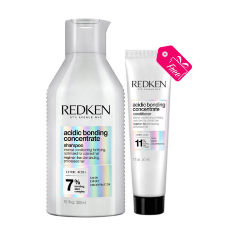 Redken Acidic Bonding Concentrate Shampoo 300ml + Conditioner 30ml En Cadeau
